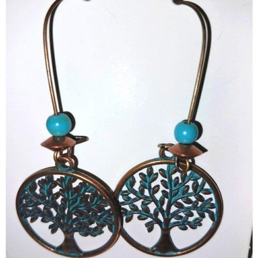 Vintage tree Earrings